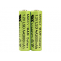 Socket - Battery 2 x AA type - NiMH - ( rechargeable ) - 2000 mAh - for SocketScan S700, S730, S740