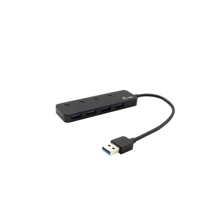 i-Tec USB 3.0 Metal HUB 4 Port with individual On / Off Switches - Hub - 4 x SuperSpeed USB 3.0 - desktop - 0