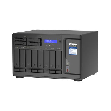 QNAP TVS-H1288X - NAS server - 12 bays - SATA 6Gb/s - RAID 0, 1, 5, 6, 10, 50, JBOD, 5 hot spare, 6 hot spare, 60, 10 hot spare, RAID TP - RAM 16 GB - Gigabit Ethernet / 2.5 Gigabit Ethernet / 10 Gigabit Ethernet - iSCSI - 4