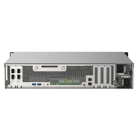 QNAP TS-H2490FU - NAS server - 24 bays - rack-mountable - PCI Express 3.0 x4 (NVMe) - RAID 0, 1, 5, 6, 10, 50, JBOD, 60 - RAM 64 GB - 25 Gigabit Ethernet - iSCSI - 3