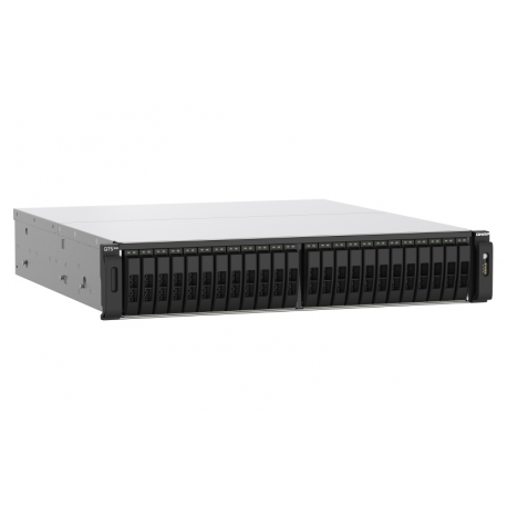 QNAP TS-H2490FU - NAS server - 24 bays - rack-mountable - PCI Express 3.0 x4 (NVMe) - RAID 0, 1, 5, 6, 10, 50, JBOD, 60 - RAM 64 GB - 25 Gigabit Ethernet - iSCSI - 5