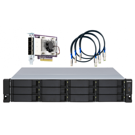 QNAP TL-R1200S-RP - Hard drive array - 12 bays (SATA-600) - SATA 6Gb/s (external) - rack-mountable - 2U - 6