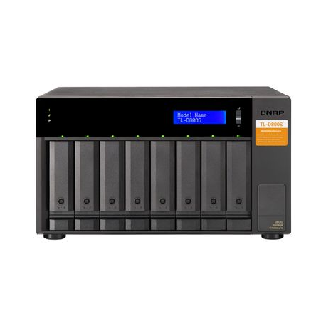 QNAP TL-D800S - Hard drive array - 8 bays (SATA-600) - SATA 6Gb/s (external) - 1