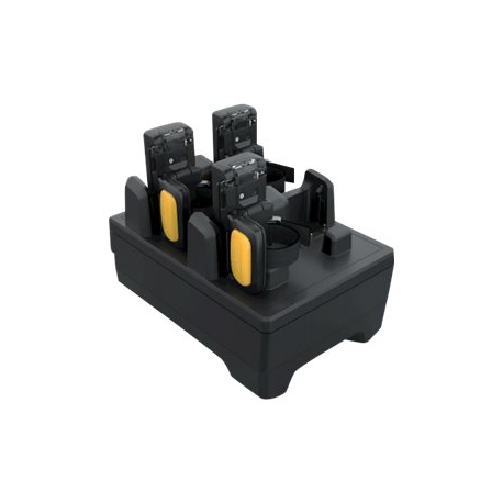 Zebra Four Slot Charge Only Cradle - Bar code scanner charging stand - output connectors: 4 - for Zebra RS5100 - 0