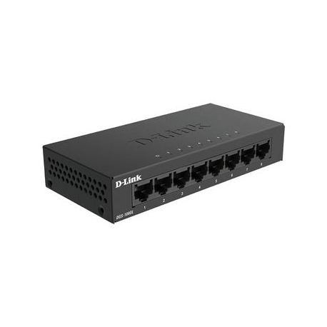 D-Link DGS 108GL - Switch - unmanaged - 8 x 10 / 100 / 1000 - desktop - 1