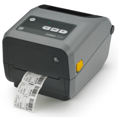 Zebra ZD421d - Label printer - direct thermal - Roll (10.8cm) - 300 dpi - up to 102 mm / sec - USB 2.0, USB host, NFC, Bluetooth LE - grey - 1