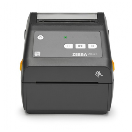 Zebra ZD421d - Healthcare - label printer - direct thermal - Roll (10.8cm) - 300 dpi - up to 102 mm / sec - USB 2.0, LAN, USB host, NFC, Bluetooth LE - white - 1