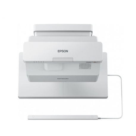 Epson EB-725Wi - 3LCD projector - 4000 lumens (white) - 4000 lumens (colour) - WXGA (1280 x 800) - 16:10 - 720p - ultra short-throw lens - 802.11a / b / g / n / ac wireless  /  LAN /  Miracast - white - 0