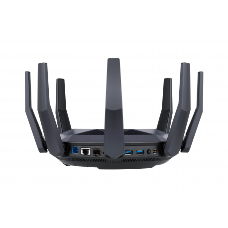 ASUS RT-AX89X - Wireless router - 8-port switch - 10 GigE - WAN ports: 2 - 802.11a/b/g/n/ac/ax - Dual Band - 5