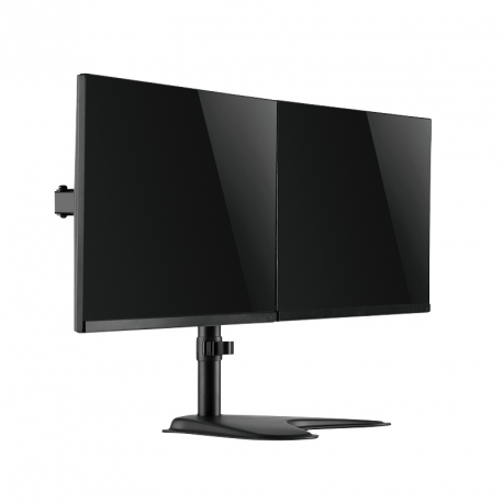 LogiLink - Stand for 2 LCD displays (adjustable arm) - black - screen size: 17"-32" - desktop - 3