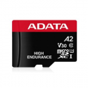 ADATA High Endurance - Flash memory card (microSDXC to SD adapter included) - 128 GB - A2 / Video Class V30 / UHS-I U3 / Class10 - microSDXC UHS-I