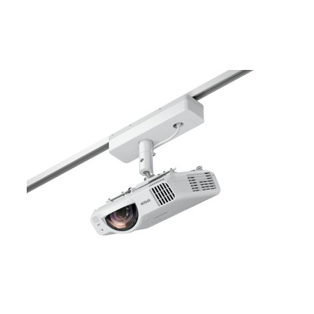 Epson EB-L200SW - 3LCD projector - 3800 lumens (white) - 3800 lumens (colour) - WXGA (1280 x 800) - 16:10 - 720p - short-throw fixed lens - 802.11a / b / g / n / ac wireless  /  LAN /  Miracast - white - 9