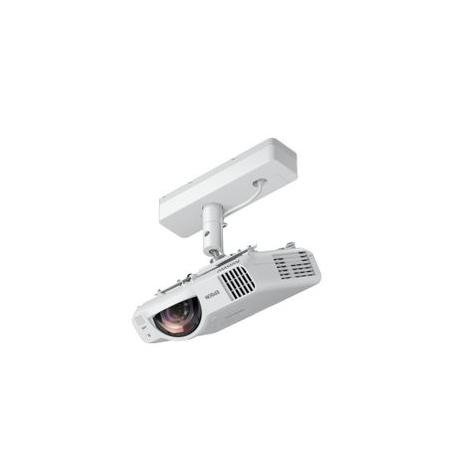 Epson EB-L200SW - 3LCD projector - 3800 lumens (white) - 3800 lumens (colour) - WXGA (1280 x 800) - 16:10 - 720p - short-throw fixed lens - 802.11a / b / g / n / ac wireless  /  LAN /  Miracast - white - 11