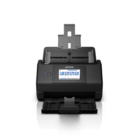 Epson WorkForce ES-580W - Document scanner - Contact Image Sensor (CIS) - Duplex - 215.9 x 6096 mm - 600 dpi x 600 dpi - up to 35 ppm (mono)  /  up to 35 ppm (colour) - ADF (100 sheets) - up to 4000 scans per day - USB 3.0, Wi-Fi(ac) - 8