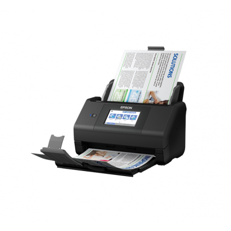 Epson WorkForce ES-580W - Document scanner - Contact Image Sensor (CIS) - Duplex - 215.9 x 6096 mm - 600 dpi x 600 dpi - up to 35 ppm (mono)  /  up to 35 ppm (colour) - ADF (100 sheets) - up to 4000 scans per day - USB 3.0, Wi-Fi(ac) - 13