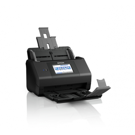 Epson WorkForce ES-580W - Document scanner - Contact Image Sensor (CIS) - Duplex - 215.9 x 6096 mm - 600 dpi x 600 dpi - up to 35 ppm (mono)  /  up to 35 ppm (colour) - ADF (100 sheets) - up to 4000 scans per day - USB 3.0, Wi-Fi(ac) - 17