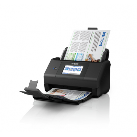 Epson WorkForce ES-580W - Document scanner - Contact Image Sensor (CIS) - Duplex - 215.9 x 6096 mm - 600 dpi x 600 dpi - up to 35 ppm (mono)  /  up to 35 ppm (colour) - ADF (100 sheets) - up to 4000 scans per day - USB 3.0, Wi-Fi(ac) - 18