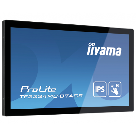 iiyama ProLite TF2234MC-B7AGB - LED monitor - 22" (21.5" viewable) - open frame - touchscreen - 1920 x 1080 Full HD (1080p) @ 60 Hz - IPS - 350 cd/m² - 1000:1 - 8 ms - HDMI, VGA, DisplayPort - black - 1