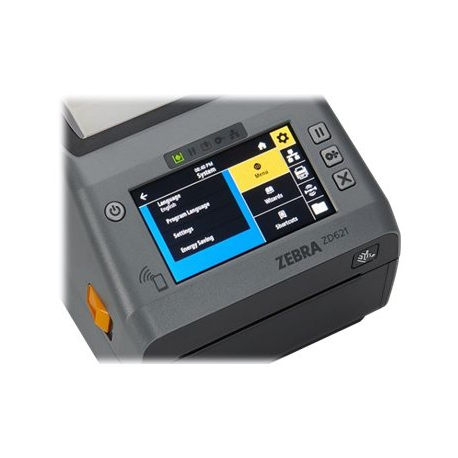 Zebra ZD621 - Label printer - thermal transfer - Roll (10.8cm) - 203 dpi - up to 203 mm / sec - USB 2.0, LAN, serial, USB host, Bluetooth 5.0 LE - cutter - 1