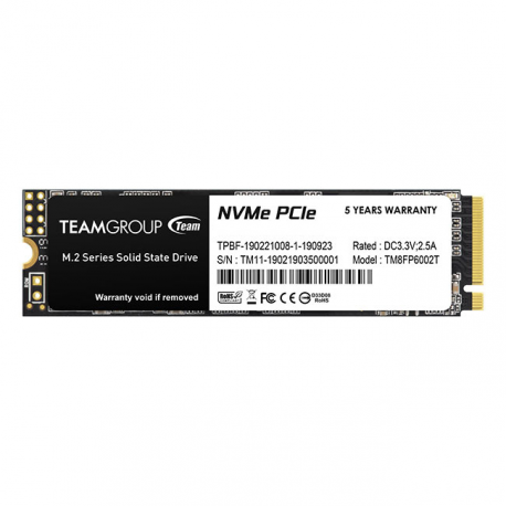 Team Group MP33 - SSD - 512 GB - internal - M.2 2280 - PCIe 3.0 x4 (NVMe) - blue / black - 1
