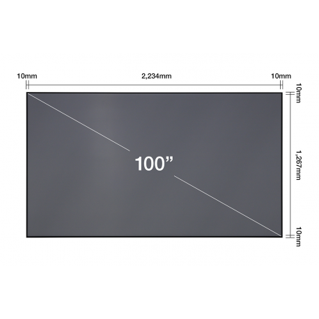 Epson ELPSC35 - Projection screen - 100" (254 cm) - 16:9 - for Epson EH-LS300B, EH-LS300W, EH-LS500B, EH-LS500W - 2