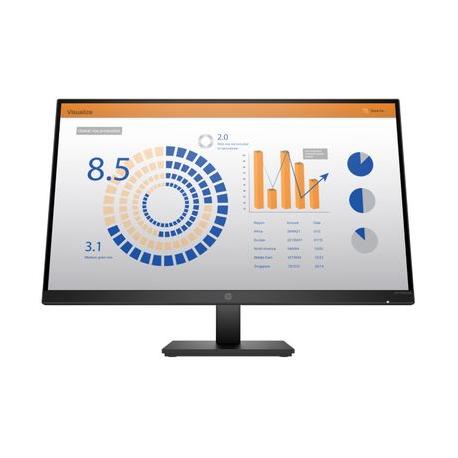 HP P27q G4 - P-Series - LED monitor - 27" - 2560 x 1440 QHD @ 60 Hz - IPS - 250 cd / m² - 1000:1 - 5 ms - HDMI, VGA - black - 5