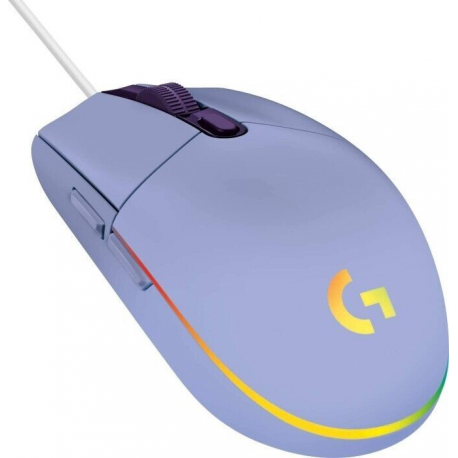 Logitech Gaming Mouse G203 LIGHTSYNC - Mouse - optical - 6 buttons - wired - USB - lilac - 0