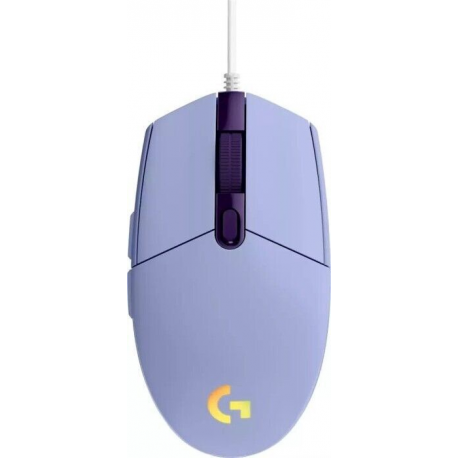 Logitech Gaming Mouse G203 LIGHTSYNC - Mouse - optical - 6 buttons - wired - USB - lilac - 4