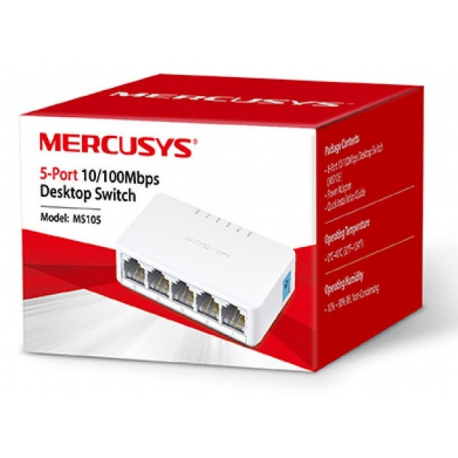 Mercusys MS105 - Switch - unmanaged - 5 x 10/100 - desktop - 1