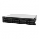 Synology RackStation RS1221+ - NAS server - 8 bays - rack-mountable - SATA 6Gb / s - RAID 0, 1, 5, 6, 10, JBOD - RAM 4 GB - Gigabit Ethernet - iSCSI support - 2U