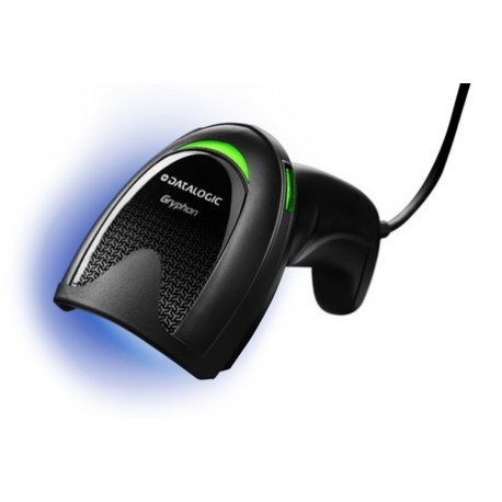 Datalogic QuickScan QD2590 - Kit - barcode scanner - handheld - 2D imager - 60 frames  /  sec - decoded - keyboard wedge, RS-232, USB - 1