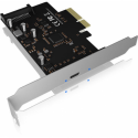RaidSonic ICY BOX IB-PCI1901-C32 - USB adapter - PCIe 3.0 x4 - USB-C 3.2 Gen 2x2 x 1 - black