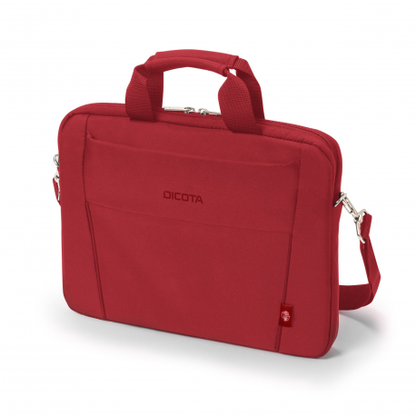 DICOTA Eco Slim Case BASE - Notebook carrying case - 13" - 14.1" - red - 0