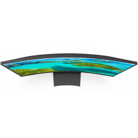 Philips E-line 241E1SC - LED monitor - curved - 24" (23.6" viewable) - 1920 x 1080 Full HD (1080p) @ 75 Hz - VA - 240 cd/m² - 3000:1 - 4 ms - HDMI, VGA - textured black - 4