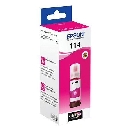 Epson 114 - 70 ml - magenta - original - ink refill - for EcoTank ET-8500, ET-8550 - 3
