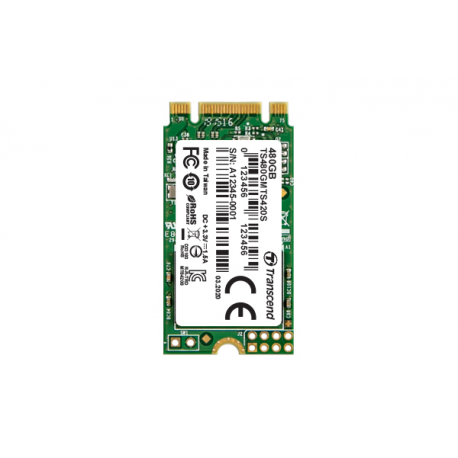 Transcend 420S - Solid state drive - 480 GB - internal - M.2 2242 - SATA 6Gb/s - 1