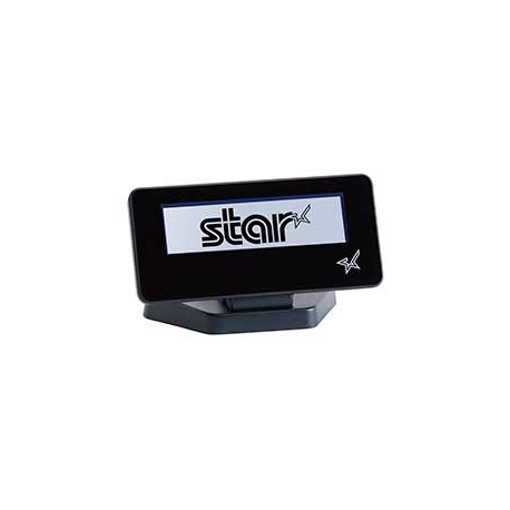 Star SCD222U - Customer display - USB - piano black - USB - for mC-Print3 MCP30 BK E+U, MCP30 WT E+U - 1