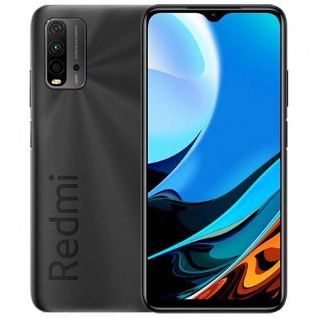 Xiaomi Redmi 9T - Smartphone - dual-SIM - 4G LTE - 64 GB - microSD slot, - microSD slot - 6.53" - 2340 x 1080 pixels (395 ppi) - RAM 4 GB (8 MP front camera) - 4x rear cameras - Android - carbon grey - 0
