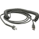 Zebra - Power cable - USB (M) - 3.66 m - coiled - for Symbol LI3608; Zebra DS3608, DS3678, LI3608, LI3678, VC80, VH10