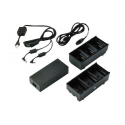 Zebra 3-Slot Battery Charger Connected via Y Cable - Battery charger - output connectors: 3 - United States (pack of 2) - for QLn 220, 220 Healthcare, 320, 420; ZQ500 Series ZQ510, ZQ520; ZQ600 Series ZQ610, ZQ620