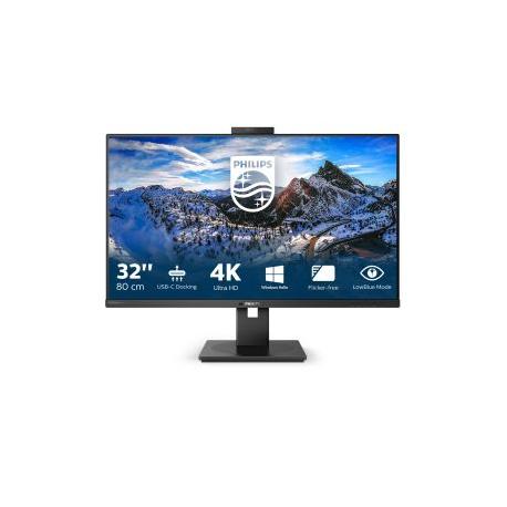 Philips P-line 329P1H - LED monitor - 32" (31.5" viewable) - 3840 x 2160 4K @ 60 Hz - IPS - 350 cd/m² - 1000:1 - 4 ms - 2xHDMI, DisplayPort, USB-C - speakers - black texture - 0