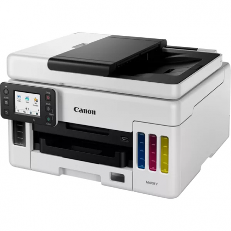 Canon MAXIFY GX6050 - Multifunction printer - colour - ink-jet - refillable - Legal (216 x 356 mm)/A4 (210 x 297 mm) (original) - A4/Legal (media) - up to 24 ipm (printing) - 350 sheets - USB 2.0, LAN, Wi-Fi(n), USB host - 2