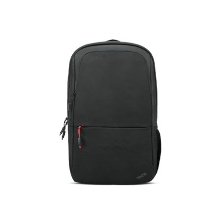 Lenovo ThinkPad Essential (Eco) - Notebook carrying backpack - 16" - black with red accents - for 100e (3rd Gen); ThinkPad E14 Gen 3; P14s Gen 2; P15s Gen 2; X13 Gen 2; X13 Yoga Gen 2 - 0