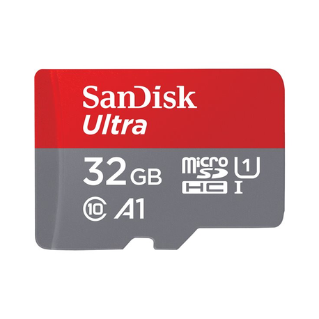SanDisk Ultra - Flash memory card (microSDHC to SD adapter included) - 32 GB - A1 / UHS-I U1 / Class10 - microSDHC UHS-I (pack of 2) - 0