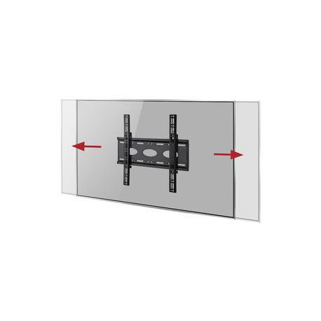 B-TECH BT8441 - Mounting kit (wall plate, 2 x interface arms) - for LCD display (low profile) - black - screen size: up to 55" - 1