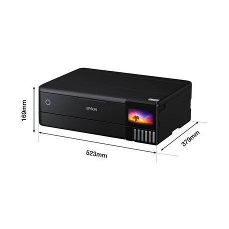 Epson EcoTank L8180 - Multifunction printer - colour - ink-jet - A3 (media) - up to 16 ppm (printing) - 100 sheets - USB, LAN, USB host, Wi-Fi(ac) - 2