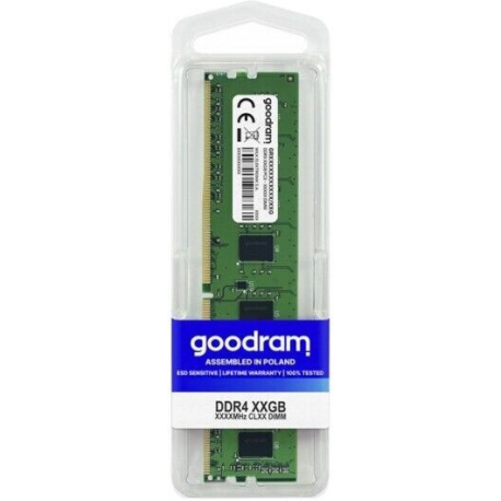 GOODRAM - DDR4 - module - 16 GB - DIMM 288-pin - 3200 MHz / PC4-25600 - CL22 - 1.2 V - unbuffered - non-ECC - 1