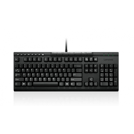 Lenovo Enhanced Performance Gen II - Keyboard - USB - Russian - black - for ThinkCentre M70; M75q Gen 2; M90; ThinkPad E14 Gen 2; V30a-22; V30a-24; V50t-13; V55t-15 - 0