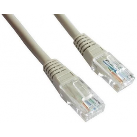 Goobay - Network cable - RJ-45 (M) to RJ-45 (M) - 5 m - UTP - CAT 6 - molded - grey - 0