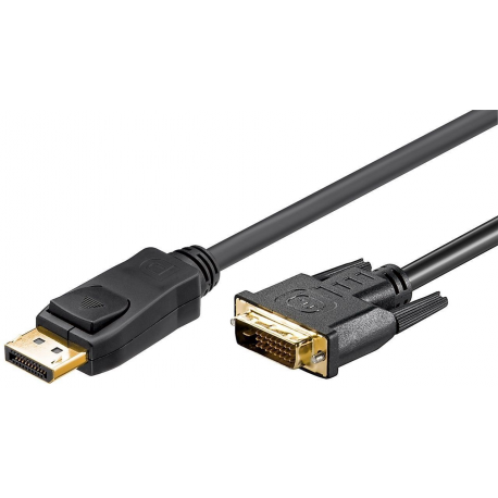 goobay - DisplayPort adapter - DisplayPort (M) to DVI-D (M) - 2 m - 0